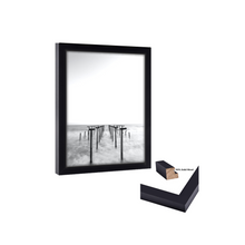 Load image into Gallery viewer, 22x13 PIcture Frame Black Wood 22x13 Picture or poster print