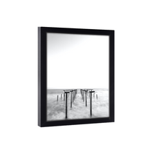 Load image into Gallery viewer, 15x3 PIcture Frame Black Wood 15x3 Picture or poster print