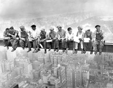 Load image into Gallery viewer, New york wall art New York City wall art Black and white photography lunch on a beam Framed wall art New York Landscape Art rpints