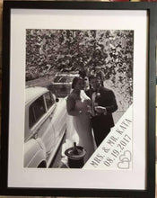 Load image into Gallery viewer, 14x18 black picture frames matted for 11x14 photo, poster, art