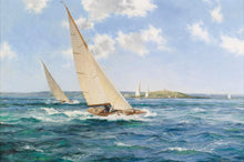 Load image into Gallery viewer, Sailing boat art print wall art framed Nautical art poster wall art  Sailing art gift Sail boat framed art