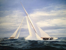 Load image into Gallery viewer, Sailing boat art print wall art framed Nautical art poster wall art  Sailing art gift Sail boat framed art