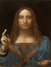 Load image into Gallery viewer, framed wall art Salvator Mundi or art print by Leonardo da Vinci
