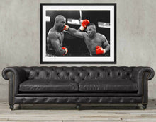 Load image into Gallery viewer, Mike Tyson wall art print framed Mike tyson poster boxing Holyfield Framed wall art print  canvas print or art print