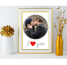 Load image into Gallery viewer, Personalized wall art gift Engagement gift Custom print sign poster wall art Anniversary gift engagement gift I love you poster