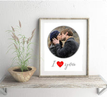 Load image into Gallery viewer, Personalized wall art gift Engagement gift Custom print sign poster wall art Anniversary gift engagement gift I love you poster
