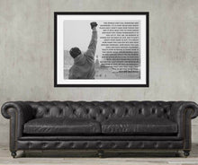 Load image into Gallery viewer, Rocky Balboa movie poster quote Wall Art Print Rocky Balboa poster Rocky Balboa Movie poster Rocky Balboa quote