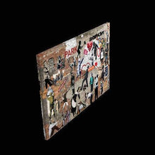 Load image into Gallery viewer, Banksy Graffiti Street Art Collage Banksy street art Banksy mural abstract