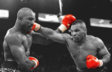 Load image into Gallery viewer, Mike Tyson wall art print framed Mike tyson poster boxing Holyfield Framed wall art print  canvas print or art print