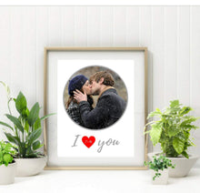 Load image into Gallery viewer, Personalized wall art gift Engagement gift Custom print sign poster wall art Anniversary gift engagement gift I love you poster
