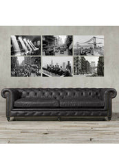 Load image into Gallery viewer, New York wall art black and white photography New York prints Set of 6 framed print New York Print new york city wall art