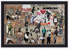 Load image into Gallery viewer, Banksy Graffiti Street Art Collage Banksy street art Banksy mural abstract