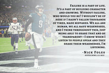 Load image into Gallery viewer, Nick Foles Philadelphia Eagles Superbowl MVP quarterback Motivational speech Poster