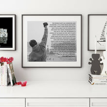 Load image into Gallery viewer, Rocky Balboa movie poster quote Wall Art Print Rocky Balboa poster Rocky Balboa Movie poster Rocky Balboa quote