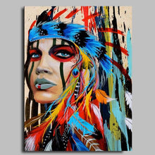 Load image into Gallery viewer, Girl power Feminism Native american prints Fearless girl statue Feminist gift Native american woman Be Fearless Framed feminist gift