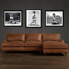 Load image into Gallery viewer, Muhammad Ali Poster wall art print framed Muhammad Ali vs Sonny Liston Muhammad Ali poster framed Black and White