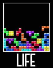 Load image into Gallery viewer, Life poster Motivational art Life Tetris motivation Poster Quote Literary Quote artworkQuote Illustration gift for him Poster