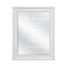 Load image into Gallery viewer, Welcome sign Wedding decor Wedding planning Wedding Welcome sign 20x30 ornate Mirror Sign Poster