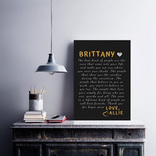 Load image into Gallery viewer, Best friend gift frienship gift Custom best friend gift personalized for her friendship gift wall art for best friend
