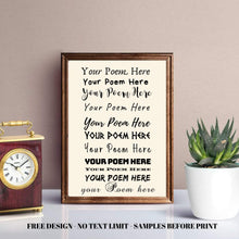 Load image into Gallery viewer, Farmhouse wood signs Custom sign barnwood frame Custom Quote Print Personalized wall wart Print wood signs custom poster typewriter
