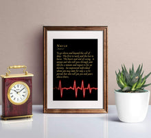 Load image into Gallery viewer, Nurse Gift gift for nurse Being A Nurse Means Sign nurse graduation gift RN nursing graduate nurse graduation nurse definition