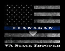Load image into Gallery viewer, Police officer gifts Blue Line Sign Custom Thin Blue Line Flag Thin Blue Line Police officer gift Police officer retirement gift