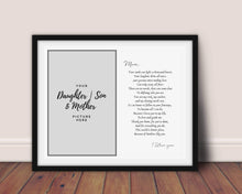 Load image into Gallery viewer, artwork gift for mom Mom Gift Moms birthday gift gifts for mom from daughter birthdaynew mom gift mothers day gift personalized