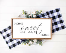 Load image into Gallery viewer, Custom Quote Print farmhouse sign wood framed sign home wall farmhouse wall home sign family name sign Custom Quote Sign