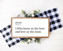 Load image into Gallery viewer, Custom Quote Print farmhouse sign wood framed sign home wall farmhouse wall home sign family name sign Custom Quote Sign