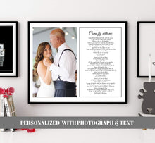 Load image into Gallery viewer, Fathers Day Gift Father Of The Bride Gift Personalized gift Father Daughter Dance wall art Dad Daughter Dance birthday gift