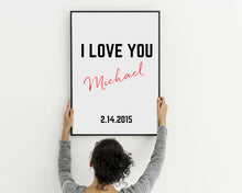Load image into Gallery viewer, Custom quote print framed wall art custom frame quote custom print custom lyric print custom poster print frame song lyric