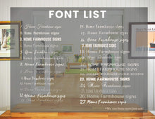 Load image into Gallery viewer, farmhouse wood sign word art print custom quote print quote print custom frame framed frame sign custom quote frame custom
