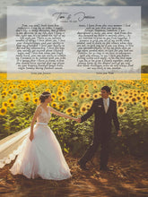 Load image into Gallery viewer, Gift for wife anniversary gift framed wall art