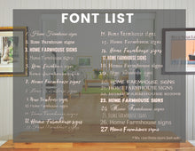 Load image into Gallery viewer, Farmhouse wood sign wall for rustic personalized custom wood