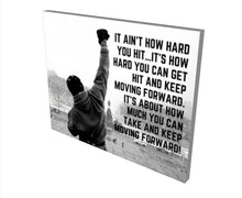 Load image into Gallery viewer, Rocky Balboa quote poster art print Inspirational wall art print Rocky Balboa poster Rocky balboa wall art Motivational Poster