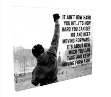 Load image into Gallery viewer, Rocky Balboa quote poster art print Inspirational wall art print Rocky Balboa poster Rocky balboa wall art Motivational Poster