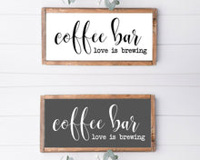 Load image into Gallery viewer, coffee bar sign wood coffee bar sign coffee sign home wall kitchen sign kitchen