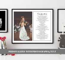 Load image into Gallery viewer, Father Daughter Dance wall art Fathers Day Gift Father Of The Bride Gift Personalized gift Dad Daughter Dance birthday gift