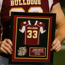 Load image into Gallery viewer, Football Jersey Frame High School Senior Night