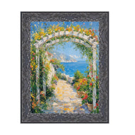 Renaissance Silver Black Ornate Picture Frame 