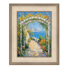 Load image into Gallery viewer, Wide Silver Leaf Flat Panel Picture Frame 