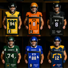 Load image into Gallery viewer, Football Jersey Frame High School Senior Night