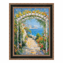 Load image into Gallery viewer, Antique Gold Black Leather Picture Frame