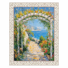Load image into Gallery viewer, Vintage Ornate White Wash Picture Frame