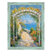 Load image into Gallery viewer, 16x20 Frame Slim Teal Seaspray Chabi Chic Farmhouse Rustic Picture Frame