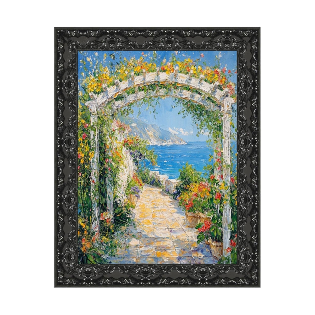 11x14 Frame Piano Black Glossy Ornate Picture Frame