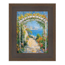 Load image into Gallery viewer, Wide Gold Black Flat Panel Picture Frame 