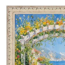 Load image into Gallery viewer, White Wash Alabaster Bead Picture Frame 