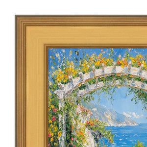 16x20 Frame Wide Gold Leaf Flat Panel Picture Frame