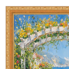 Load image into Gallery viewer, Slim Classic Florar Beaded Gold Picture Frame 
